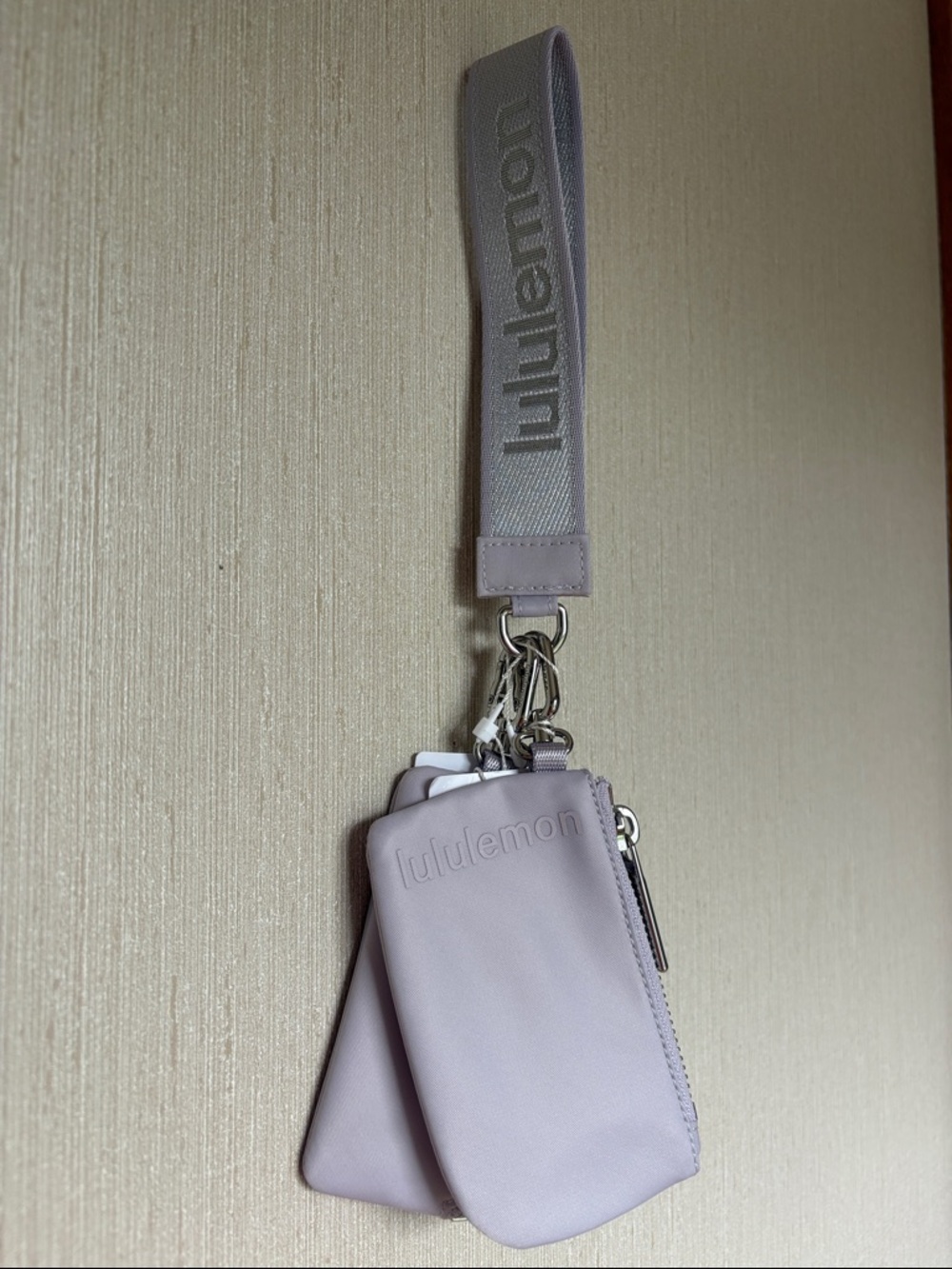 lululemon athletica Lavender Dual Pouch Wristlet